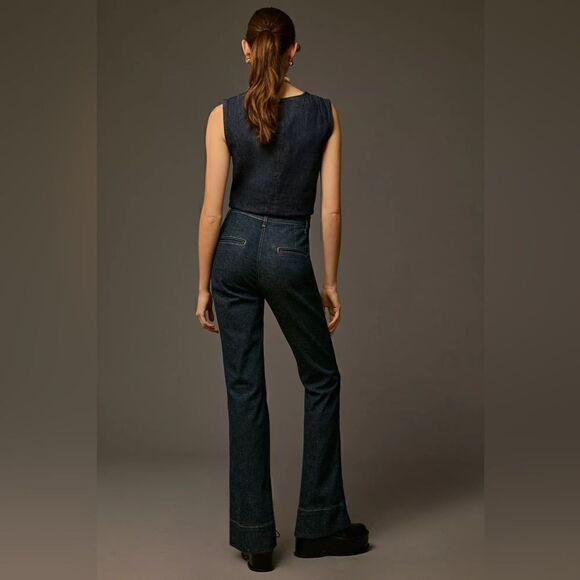 Anthropologie Pilcro Clean Rinse High-Rise Flare Jeans Size 26 - Picture 4 of 7